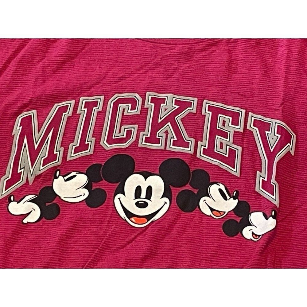 Vintage Disney Designs Mickey XL T Shirt Pink - Picture 2 of 8